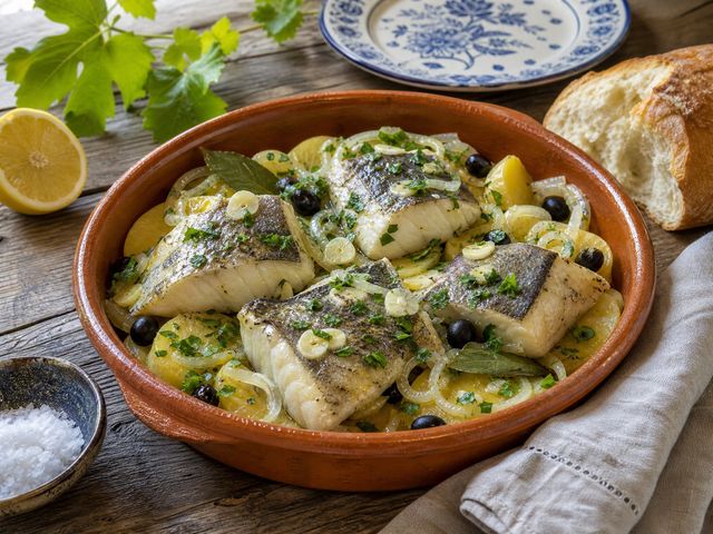 Bacalhau Vinho Verden tapaan