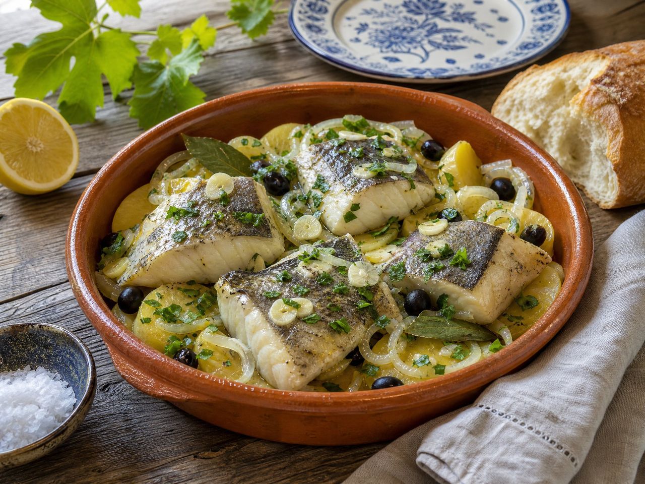 Bacalhau Vinho Verden tapaan
